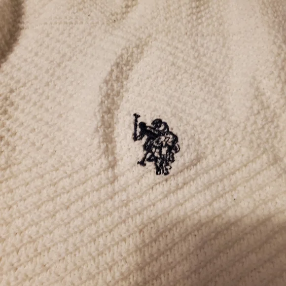 US Polo Assn Cotton Quarter Zip Pullover Sweater - Picture 5 of 5